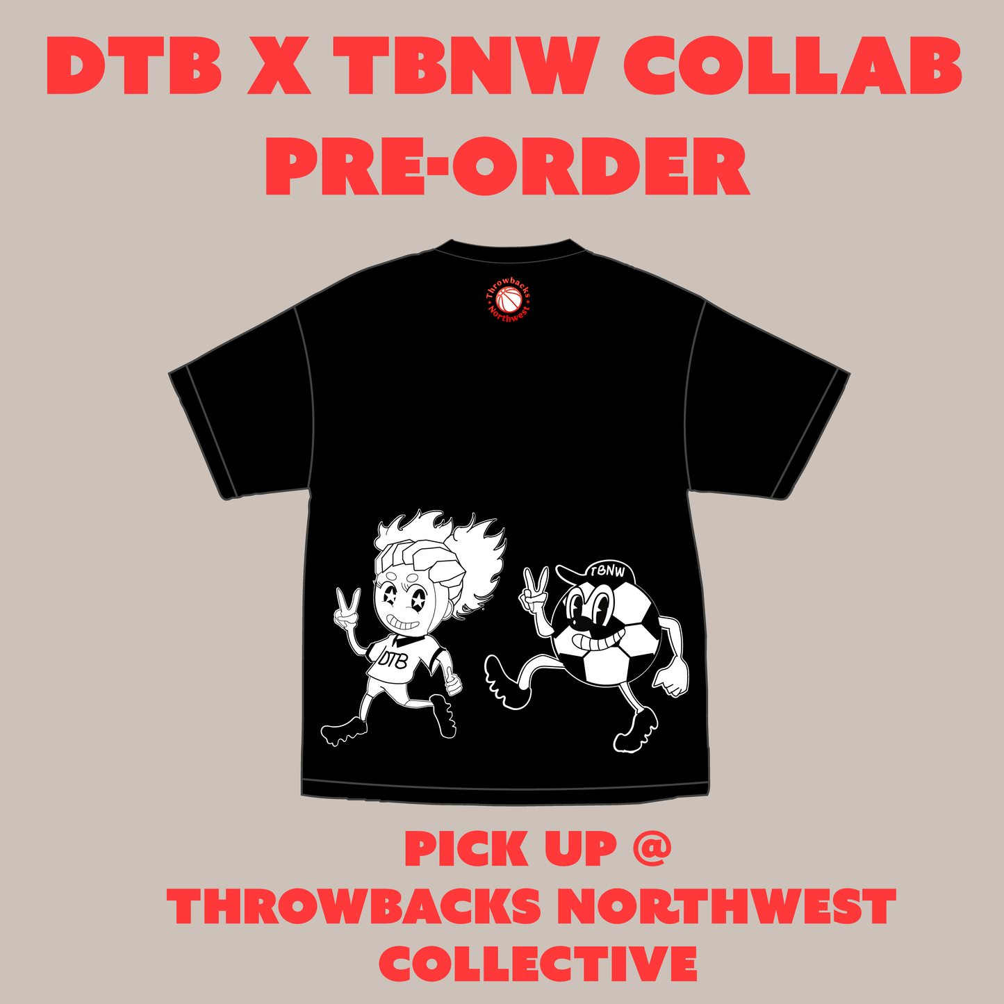 Draw The Block x Throwbacks Northwest Collaboration Shirt