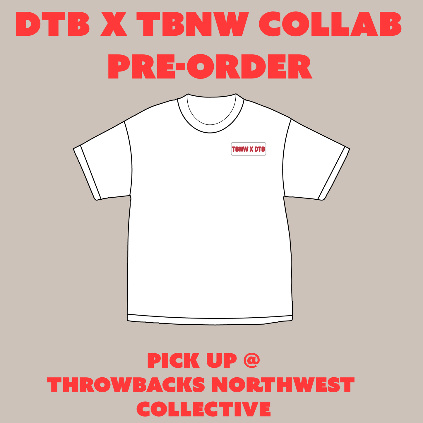 Draw The Block x Throwbacks Northwest Collaboration Shirt