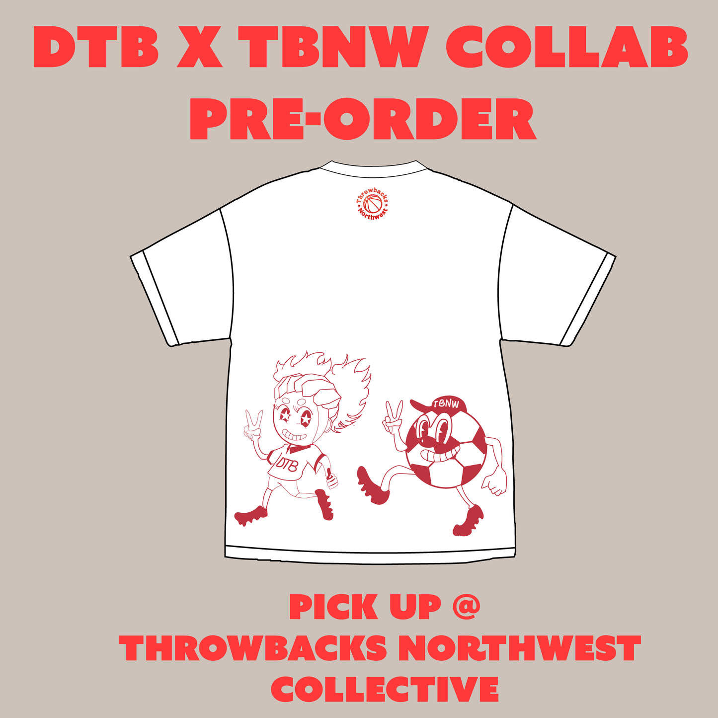 Draw The Block x Throwbacks Northwest Collaboration Shirt